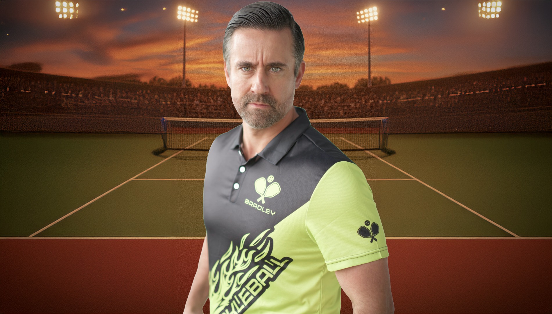 Major Dodge on set as the antagonist